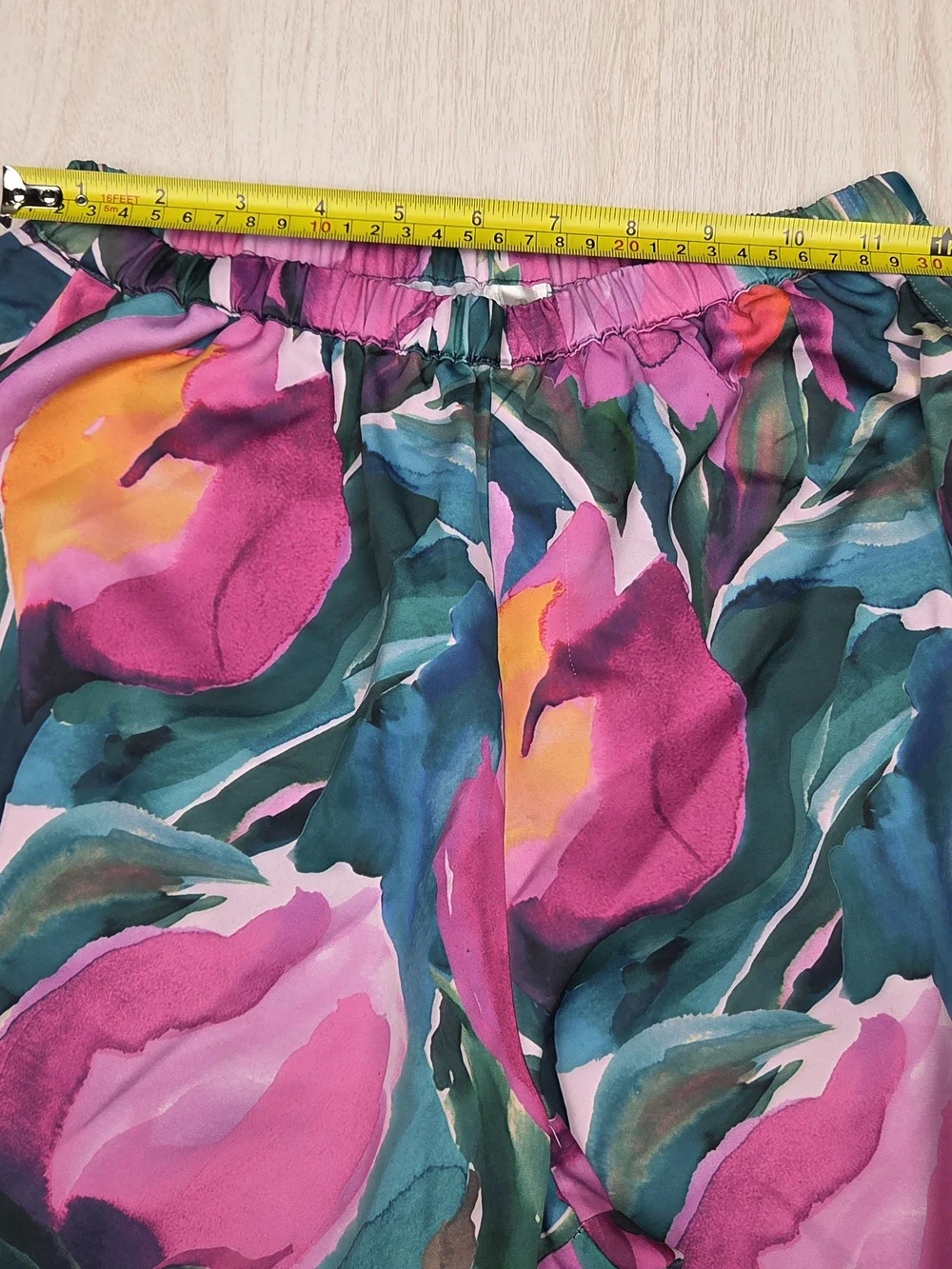 Fabletics EcoSatin Pajama Set - Painted Tulips Floral (2-Piece) Size Small